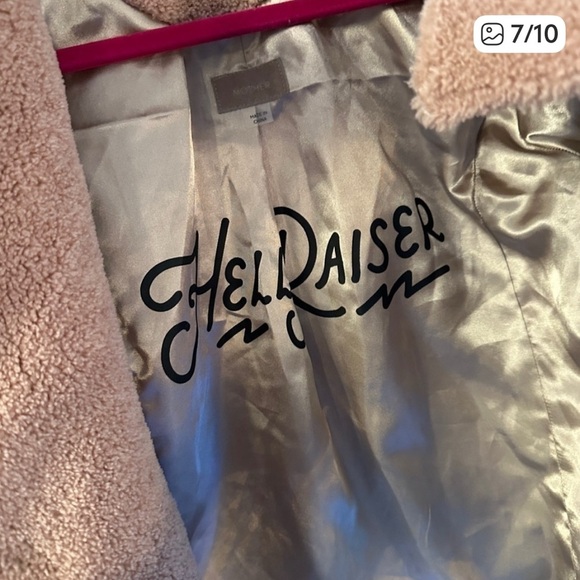 Mother The Mini Pocket Rider Jacket in Tough Girl Blush - Picture 7 of 10